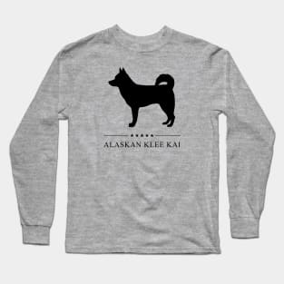 Alaskan Klee Kai Black Silhouette Long Sleeve T-Shirt